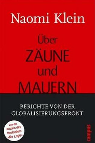 Cover of /Ber Zdune Und Mauern - Berichte Von Der Globalisierungsfront