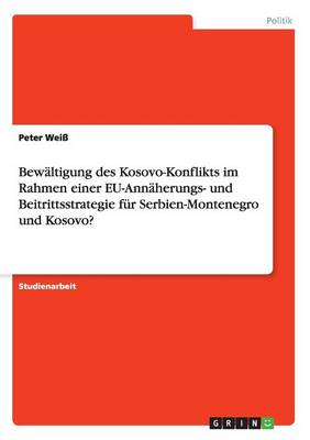 Book cover for Bewältigung des Kosovo-Konflikts im Rahmen einer EU-Annäherungs- und Beitrittsstrategie für Serbien-Montenegro und Kosovo?