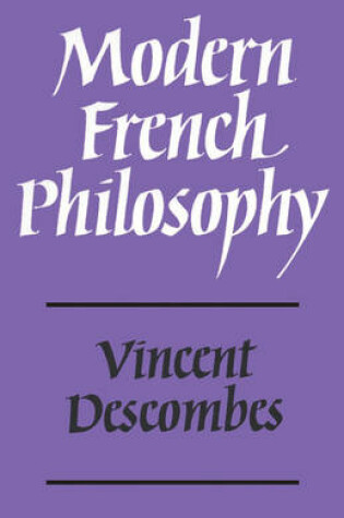Cover of Modern French Philosophy