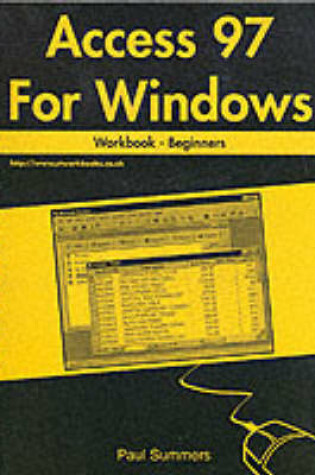 Cover of Access 97 for Windows Workbook