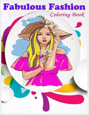 Book cover for Fabulous Fashion Coloring Book