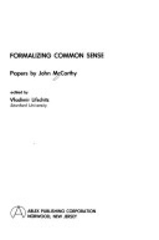 Cover of Formalizing Common Sense