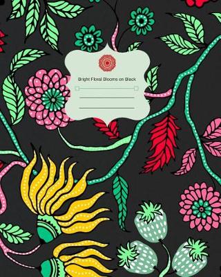 Book cover for Bright Floral Blooms on Black