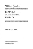 Book cover for Remains Concerning Britain