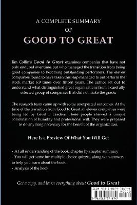 Book cover for Summary of Good to Great