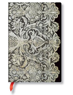 Book cover for Ivory Veil (Lace Allure) Mini Lined Hardcover Journal (Elastic Band Closure)