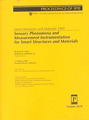 Book cover for Smart Structures and Materials 1999: Sensory Phenomena and Measurement Instrumentation For Smart Structures and Materials