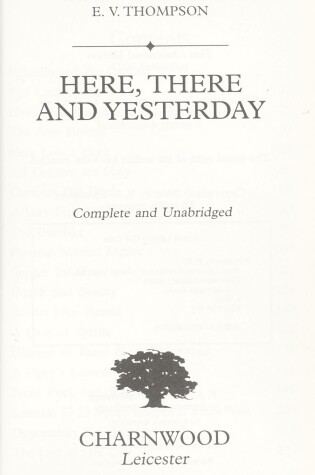 Cover of Here,there And Yesterday