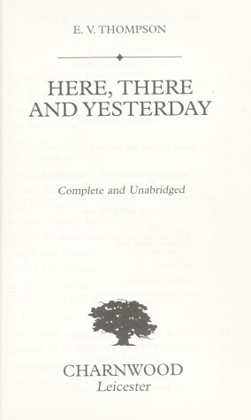 Book cover for Here,there And Yesterday