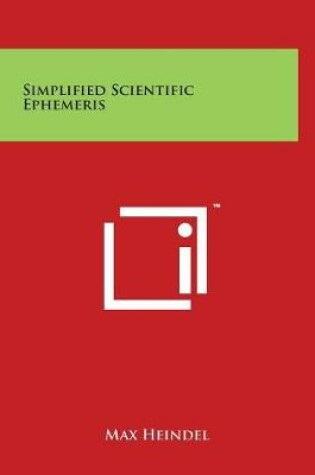 Cover of Simplified Scientific Ephemeris