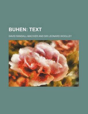 Book cover for Buhen; Text