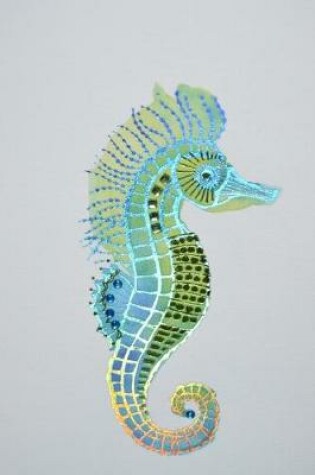 Cover of Seahorse in Aqua and Green Journal