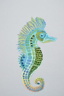 Book cover for Seahorse in Aqua and Green Journal