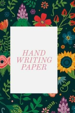 Cover of hand writing paper