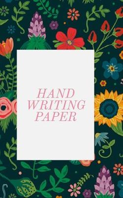 Book cover for hand writing paper