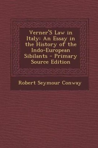 Cover of Verner's Law in Italy