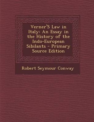 Book cover for Verner's Law in Italy