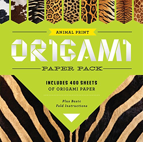 Book cover for Animal Print Origami Paper Pack