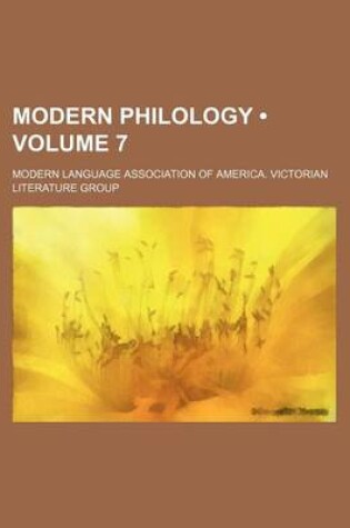 Cover of Modern Philology (Volume 7 )