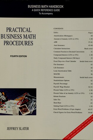 Cover of Practical Business Math Procedures