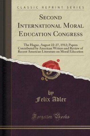 Cover of Second International Moral Education Congress