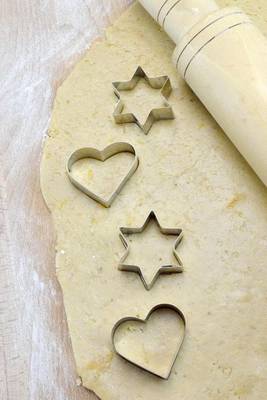 Book cover for Making Cookies with Heart and Star Cookie Cutters Dough and Rolling Pin Journal