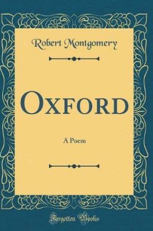 Cover of Oxford: A Poem (Classic Reprint)