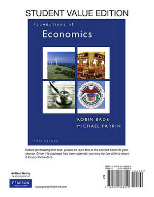 Book cover for Foundations of Economics, Student Value Edition