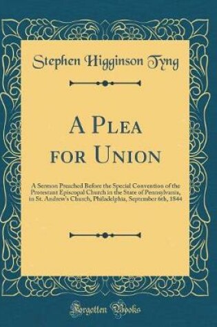Cover of A Plea for Union