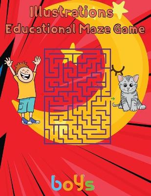 Book cover for Illustrator Educational Maze Game Boys