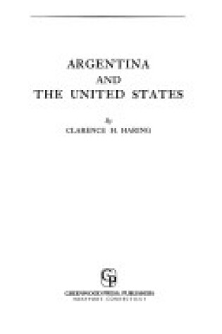 Cover of Argentina and the United States.