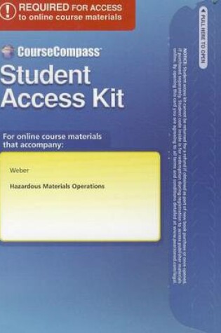 Cover of CourseCompass Student Access Code Card for Hazardous Materials Operations