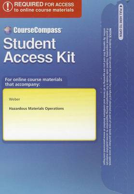 Book cover for CourseCompass Student Access Code Card for Hazardous Materials Operations