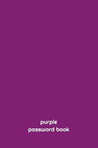 Cover of purple PASSWORD BOOK