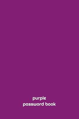 Book cover for purple PASSWORD BOOK