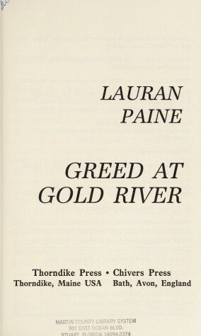 Book cover for Greed at Gold River