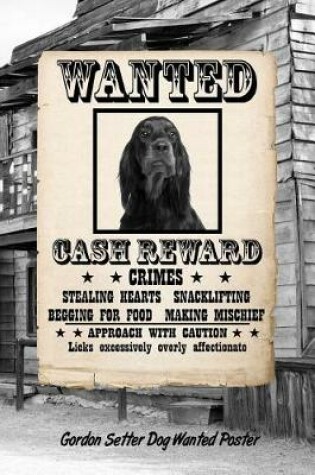 Cover of Gordon Setter Dog Wanted Poster