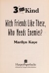 Book cover for With Friends Like These, Who Needs Enemies?