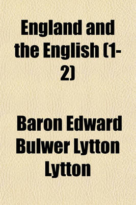 Book cover for England and the English (1-2)