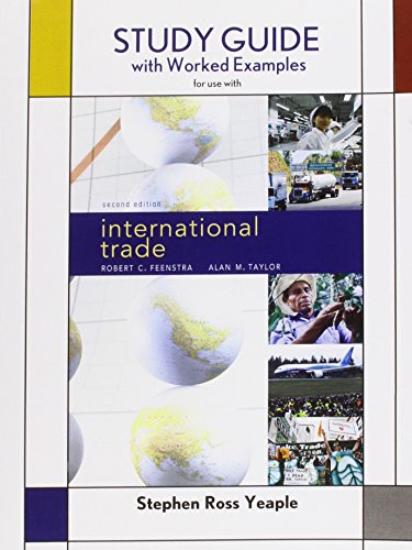 Book cover for Study Guide for International Trade