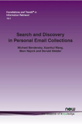 Cover of Search and Discovery in Personal Email Collections