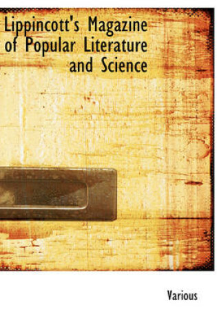 Cover of Lippincott's Magazine of Popular Literature and Science