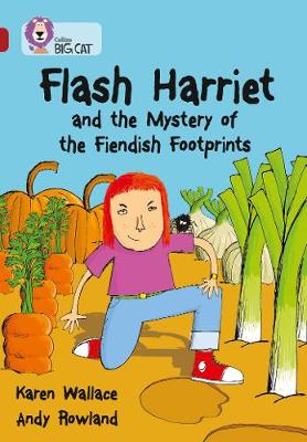 Book cover for Flash Harriet and the Mystery of the Fiendish Footprints