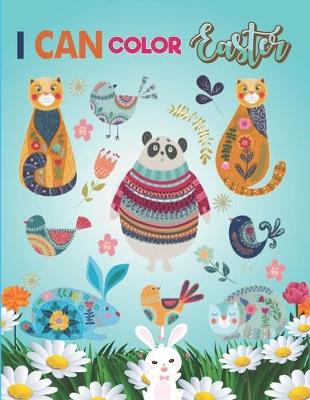 Book cover for I Can Color Easter.