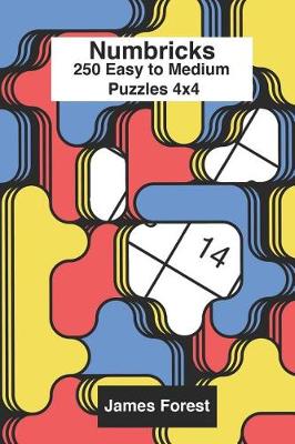 Book cover for 250 Numbricks 4x4 easy to medium puzzles