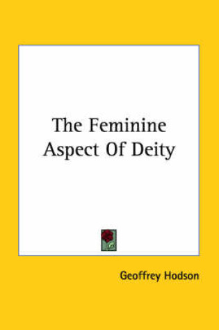 Cover of The Feminine Aspect Of Deity