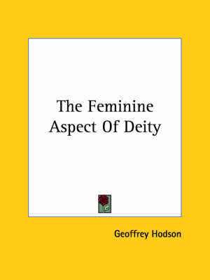 Book cover for The Feminine Aspect Of Deity