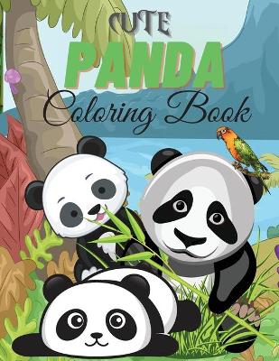 Book cover for Cute Panda Coloring Book