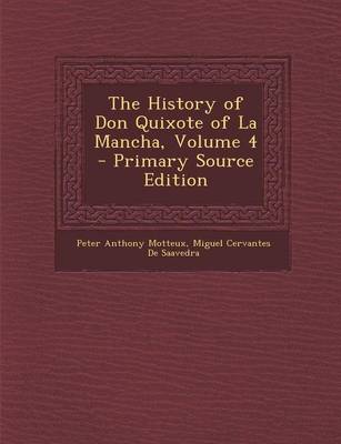 Book cover for The History of Don Quixote of La Mancha, Volume 4