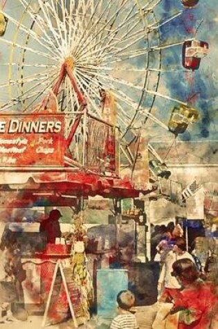 Cover of County Fair Carnival Ferris Wheel Watercolor Journal